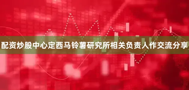 配资炒股中心定西马铃薯研究所相关负责人作交流分享