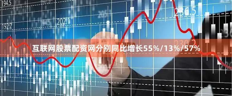 互联网股票配资网分别同比增长55%/13%/57%